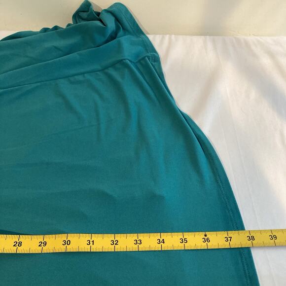 Susan Graver Women’s Liquid Knit Turquoise Dress Size 1X Stretchy Lagenlook - Picture 12 of 12